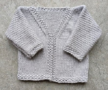 Load image into Gallery viewer, Baby cardigan double knit knitting pattern - download