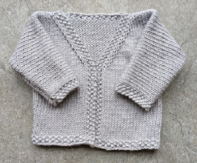 Baby cardigan double knit knitting pattern - download