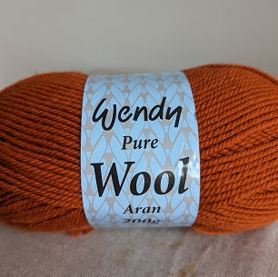 Wendy 100% wool aran 200g