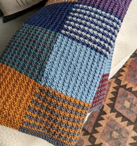 All-in-one Patchwork Blanket knitting kit