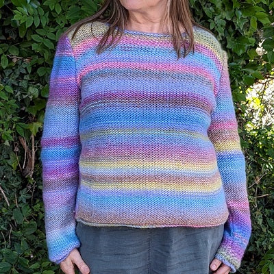 Crew neck jumper knitting kit