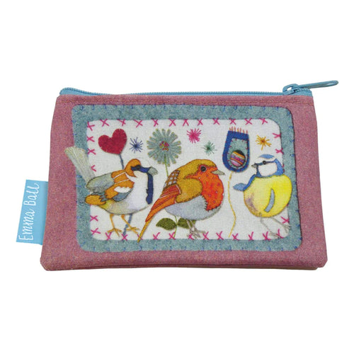 Emma Ball Stitched Birdies coin purse