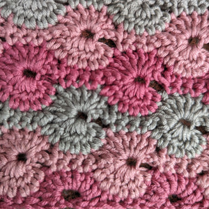 Catherine wheel stitch cushion cover crochet kit