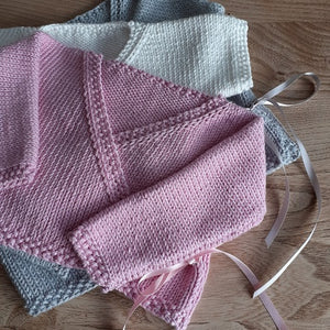 Ballet wrap knitting pattern sizes premature to 24 months