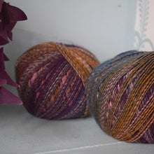 Load image into Gallery viewer, Sirdar Jewelspun yarn colour 839 Northern Lights, shades of purple and mustard