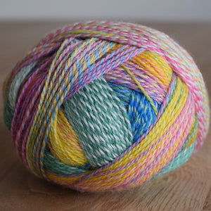 a ball of sock yarn Schoppel Zauberball Crazy 2334 Malerwinkel
