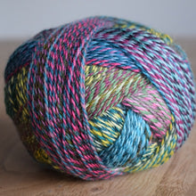 Load image into Gallery viewer, A ball of sock yarn Schoppel Zauberball Crazy 2389 Anniversary Party