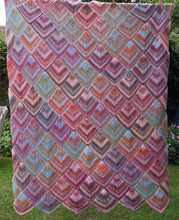 Load image into Gallery viewer, Domino blanket knitting kit in Sirdar Jewelspun Aran