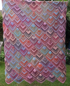 Domino blanket knitting kit in Sirdar Jewelspun Aran