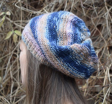 Load image into Gallery viewer, Knitted beret knitting kit contains yarn and pattern Knit One Kits