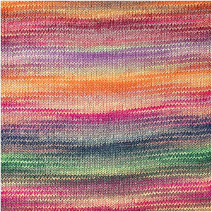 Rico Multi coloured (404) creative melange wonderball yarn for the Garter Stitch Shawl Kit