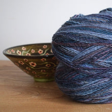 Load image into Gallery viewer, Rico Blue (405) creative melange wonderball yarn for the Garter Stitch Shawl Kit