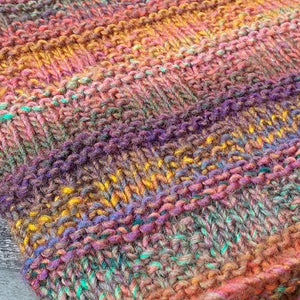 Sirdar Jewelspun yarn colour 843 Setting Sun blanket knitting kit from Knit One KIts