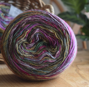 knit one kits wave stitch detail scarf knitting kit pink green 47