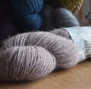 Knit One kits finger less mitts knitting kits Erika Knight Wild Wool colour Dawdle