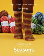 Load image into Gallery viewer, Sock Yarn - Winwick Mum Seasons pattern book with 4 new designs