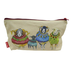 Emma Ball Sheep in Sweaters Zipped Pouch