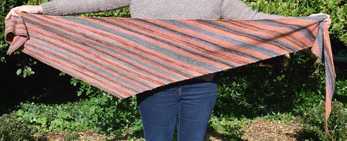 Knit One Kits moss stitch shawl knitting kit