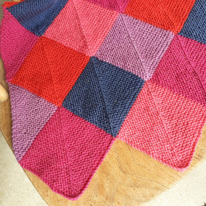 Domino blanket knitting kit - double knit